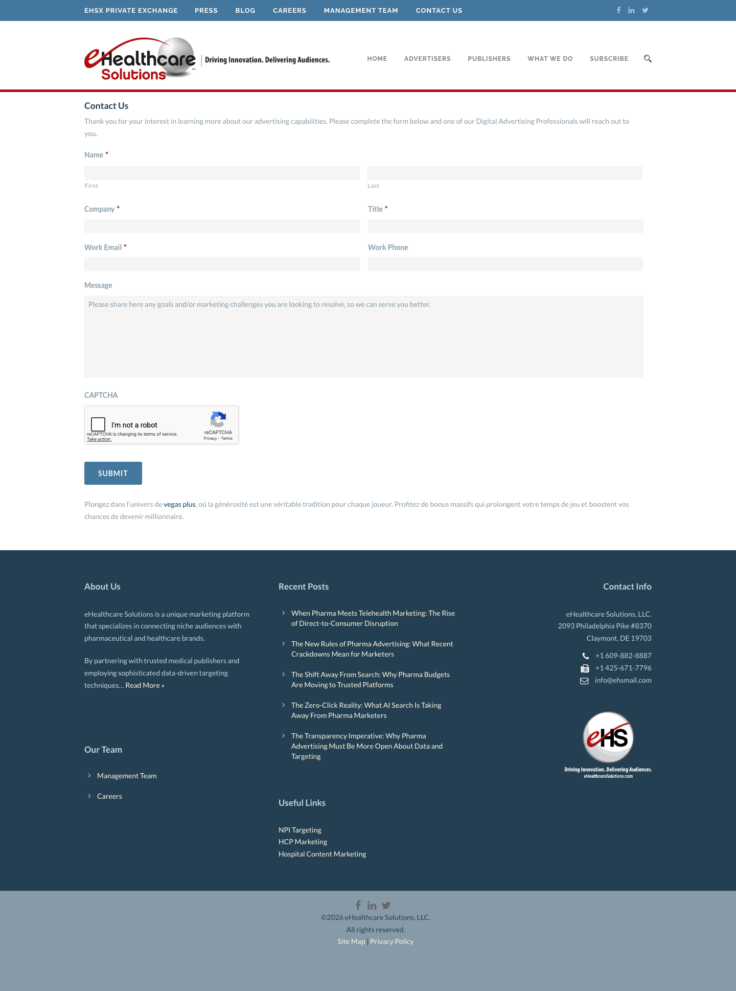 Contact Page