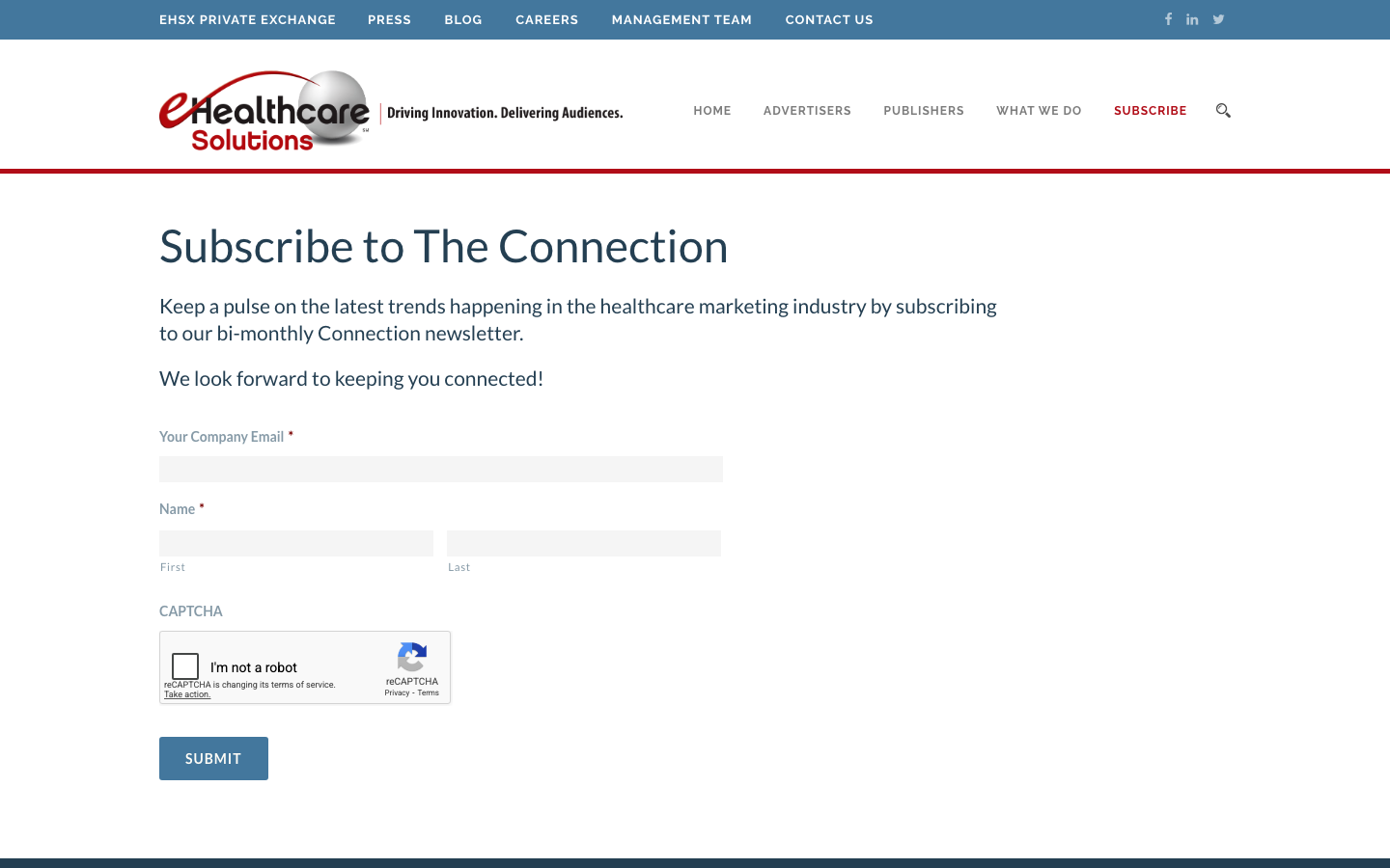 Subscribe Page